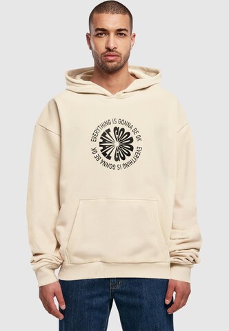 Merchcode Sweatshirt 'All Good' in Beige: voorkant