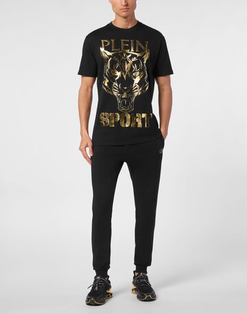 T-Shirt 'Tiger' Plein Sport en noir