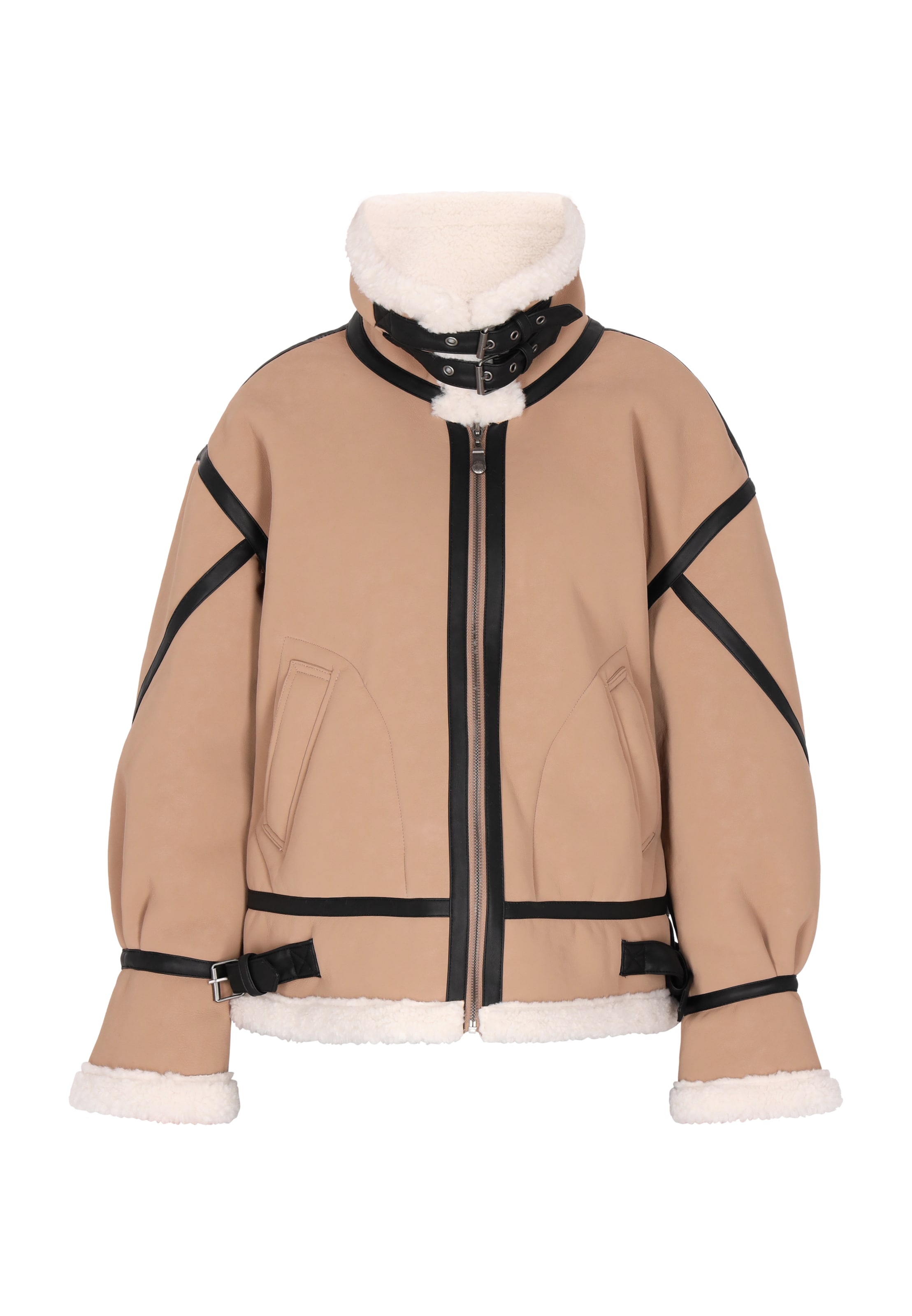 Geacă de primăvară-toamnă de la DreiMaster Vintage pe bej: față