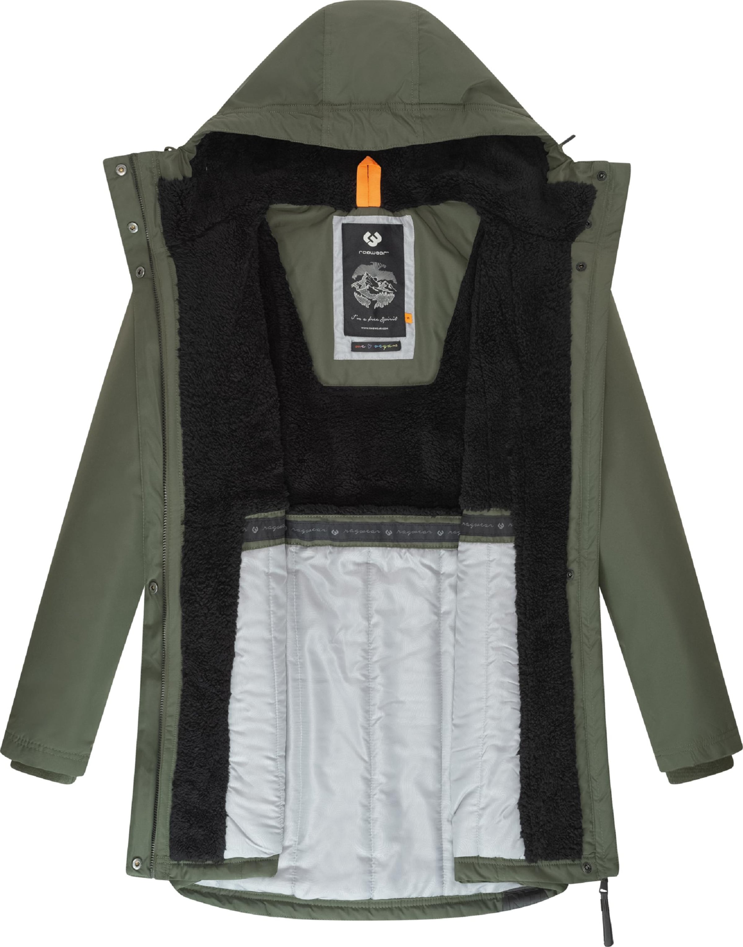 Ragwear Winter parka 'Elsien' in Green