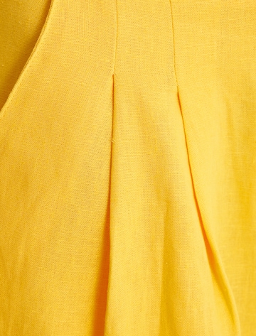 Koton Loose fit Pleat-Front Pants in Yellow