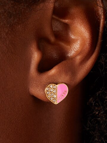 Boucles d'oreilles 'Design' GUESS en or : devant