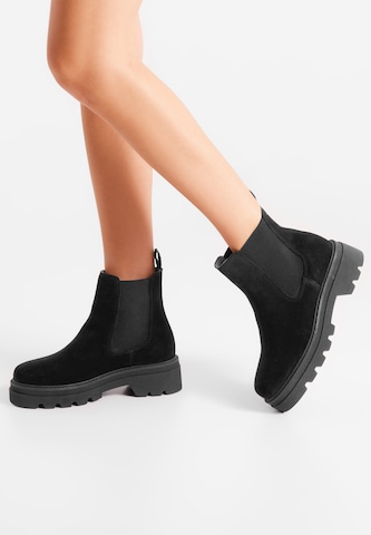 WODEN Chelsea Boots 'Sanna' i sort: forside