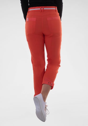 Navigazione Slim fit Pleated Pants in Orange