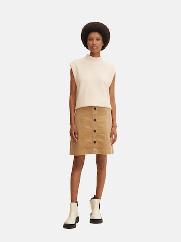 TOM TAILOR Skirt in Beige: front