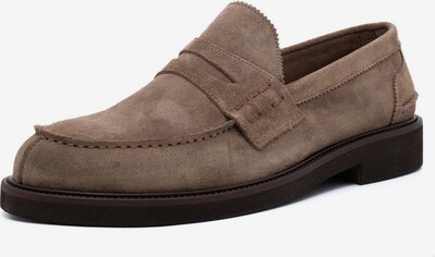 MELLUSO Moccasins 'Arbeiten. Xi 8035' in Brown / Black, Item view