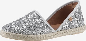 VERBENAS Espadrilles 'Carmen' in Zilver: voorkant