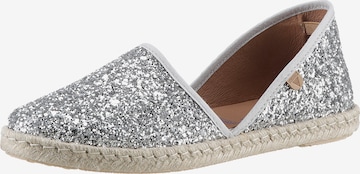 VERBENAS Espadrilles 'Carmen' in Zilver: voorkant