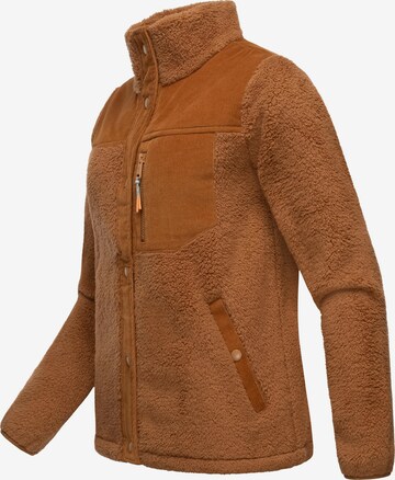 Ragwear Fleecejacke 'Appopis Block' in Braun