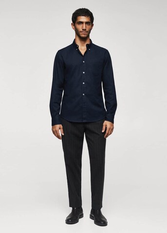 MANGO MAN Regular fit Ing - kék