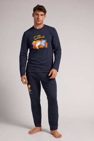 INTIMISSIMI Long Pajamas 'THE SIMPSONS HOMER' in Blue