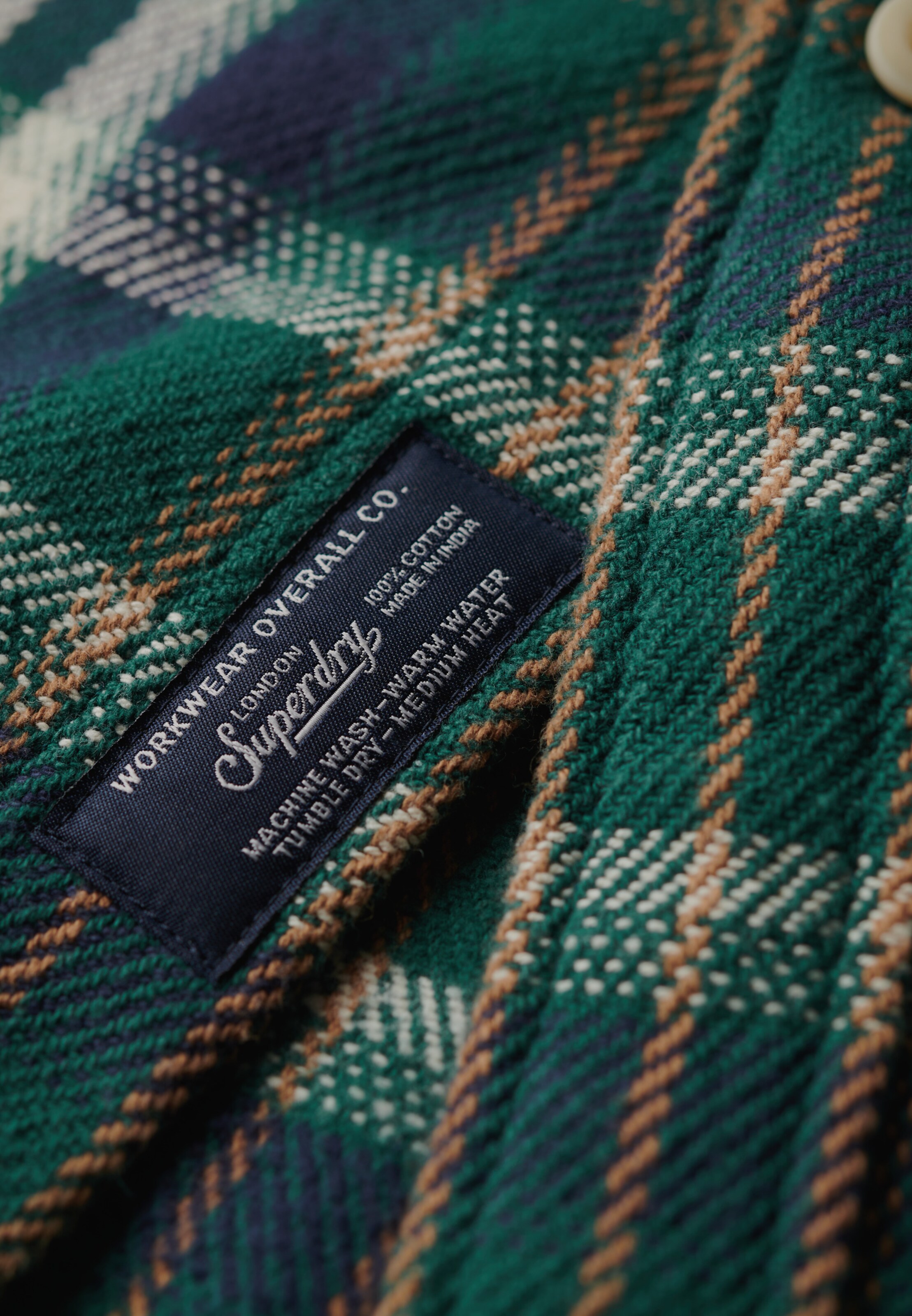 Superdry Regular fit Overhemd in Groen