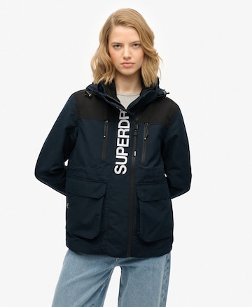 Superdry Functionele jas in Blauw: voorkant