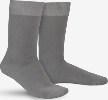 Hipperboo Sokken 'The Bamboo Classics Bamboe Sokken' in Grijs: voorkant