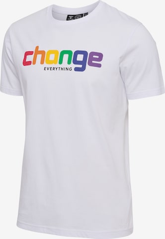T-Shirt 'Change' Hummel en blanc
