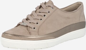 CAPRICE Sneakers laag in Bruin: voorkant