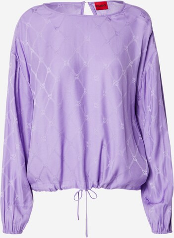 HUGO Shirt 'Ciosa-1' in Purple: front