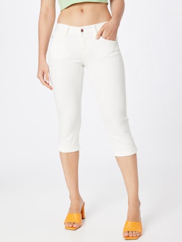 Mavi Slimfit Jeans 'Alma' i vit: framsida