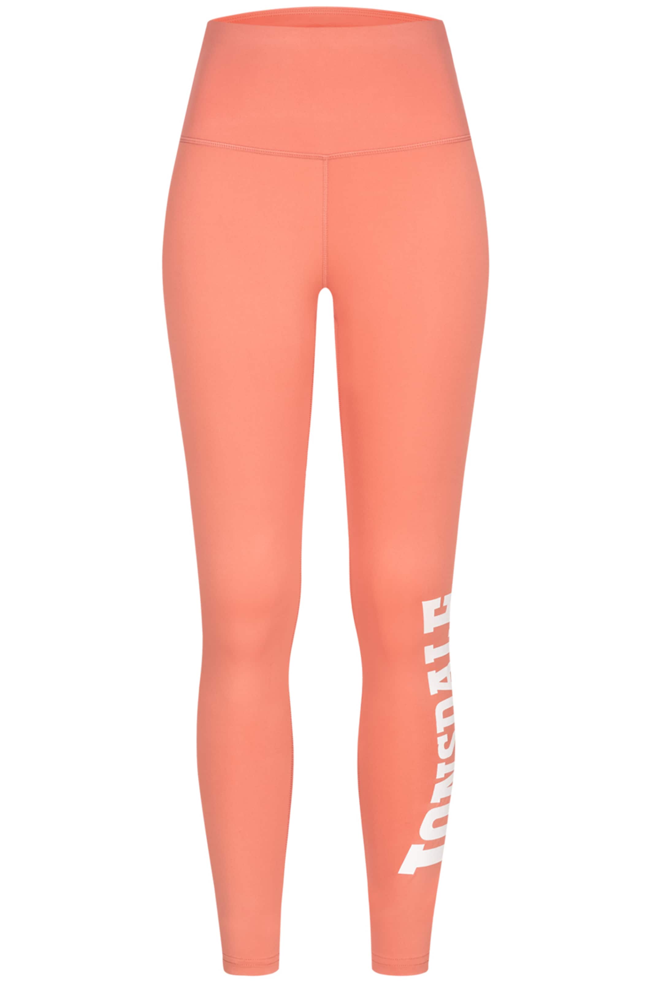 LONSDALE Skinny Leggings 'Semley' in Orange: front