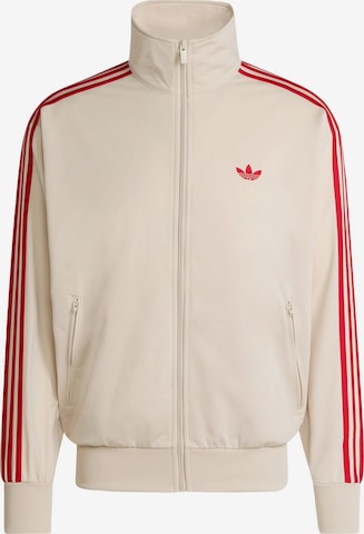 ADIDAS ORIGINALS Sweatvest 'Firebird' in Beige: voorkant