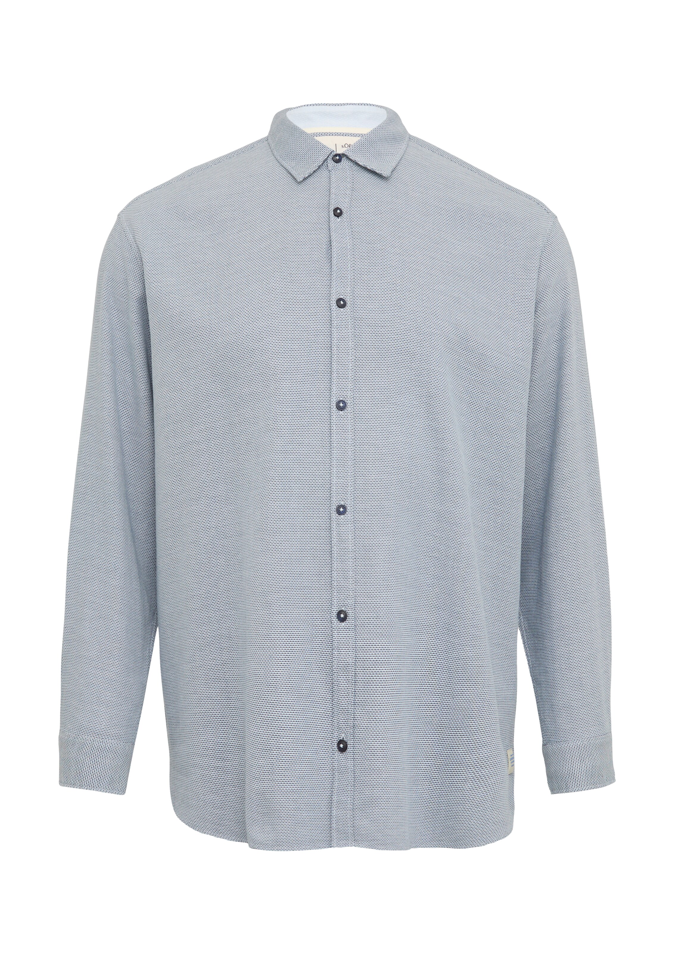 s.Oliver Men Big Sizes Hemd in Blau: Vorderseite