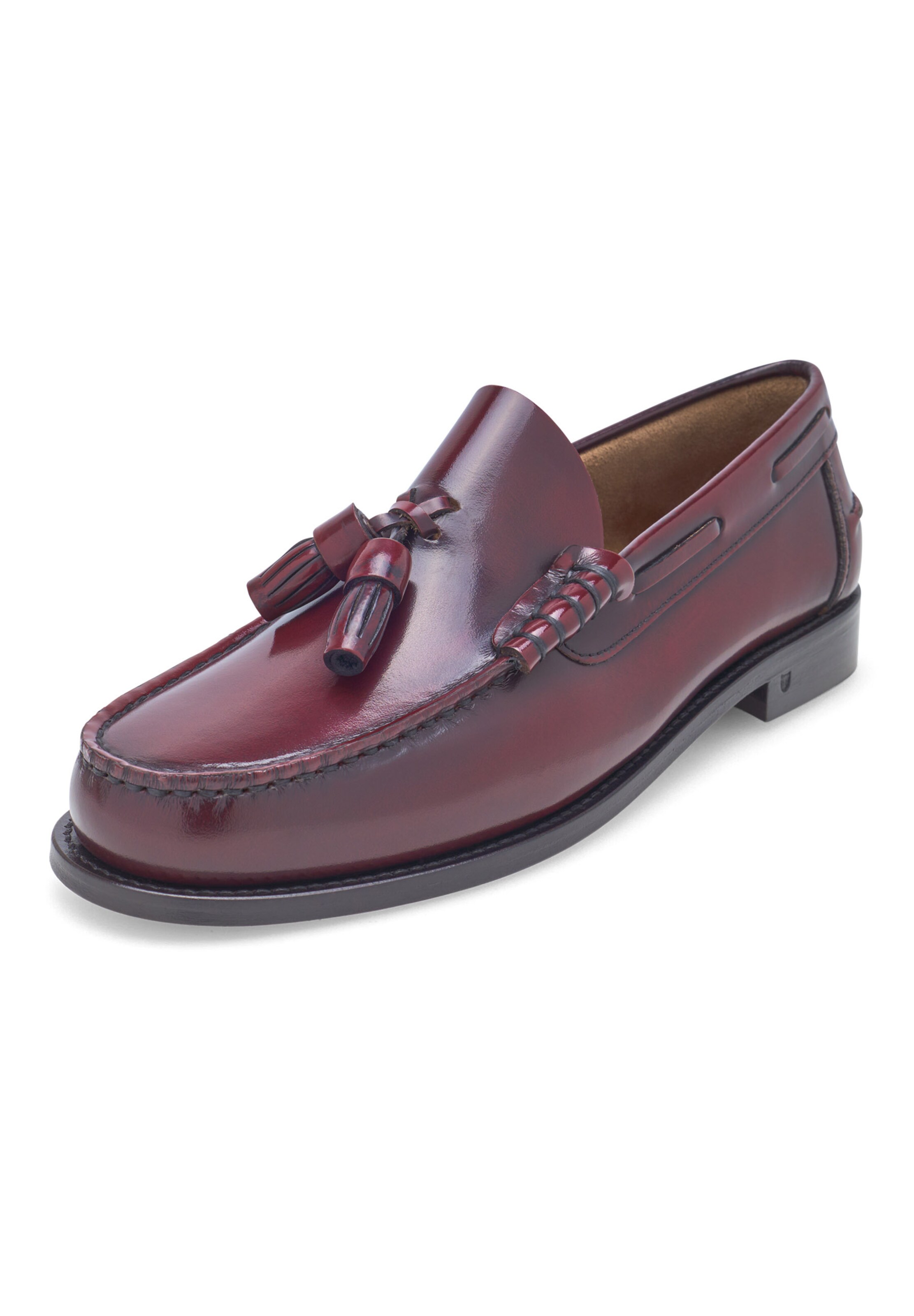 Henry Stevens Slip-ons 'Hunter M TL' in Red: front