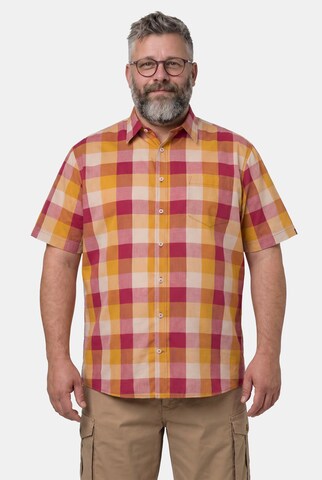 Men Plus Comfort Fit Hemd in Braun