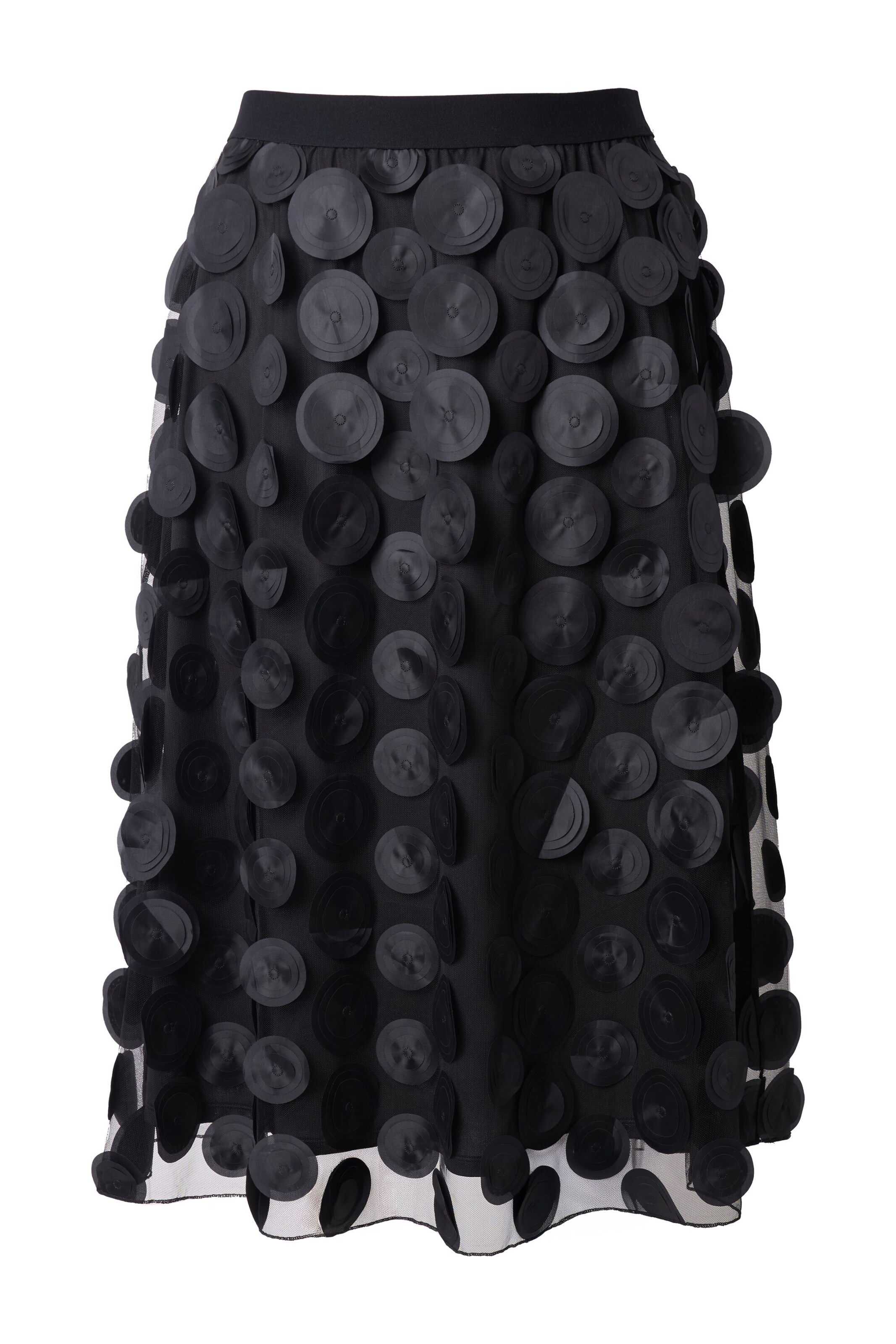 MIAMODA Rock in Schwarz: Vorderseite