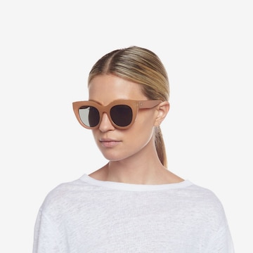 LE SPECS Okulary przeciwsłoneczne 'Air Heart' w kolorze brązowy