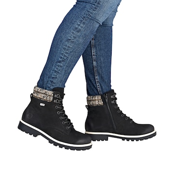 Bottines à lacets REMONTE en noir : devant