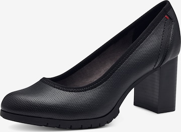 Pumps de la s.Oliver pe negru: față