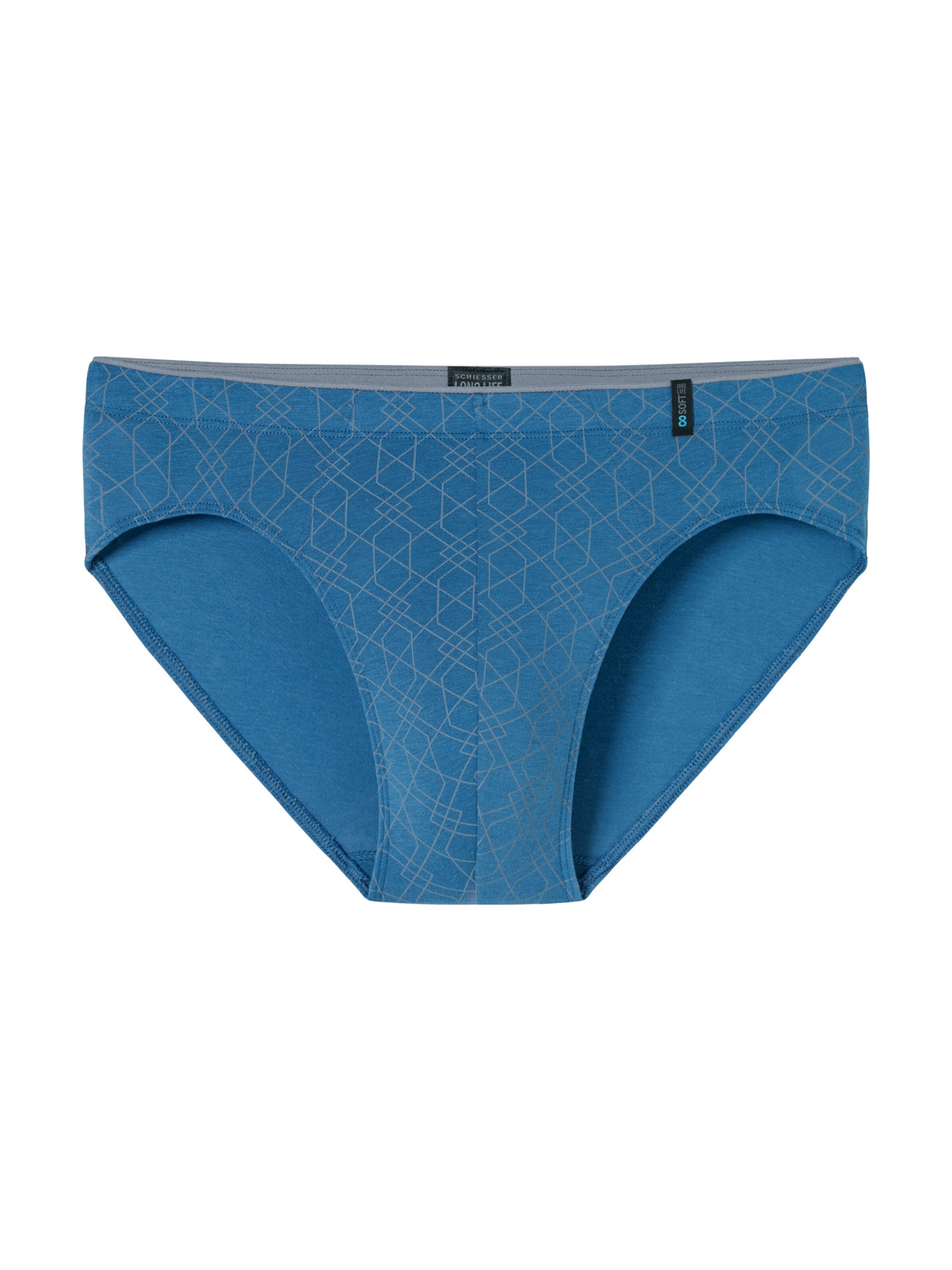 SCHIESSER Slip 'Long Life Soft' in Blue: front