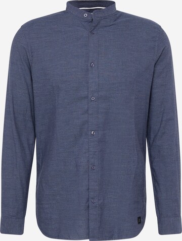 Coupe regular Chemise NOWADAYS en bleu : devant