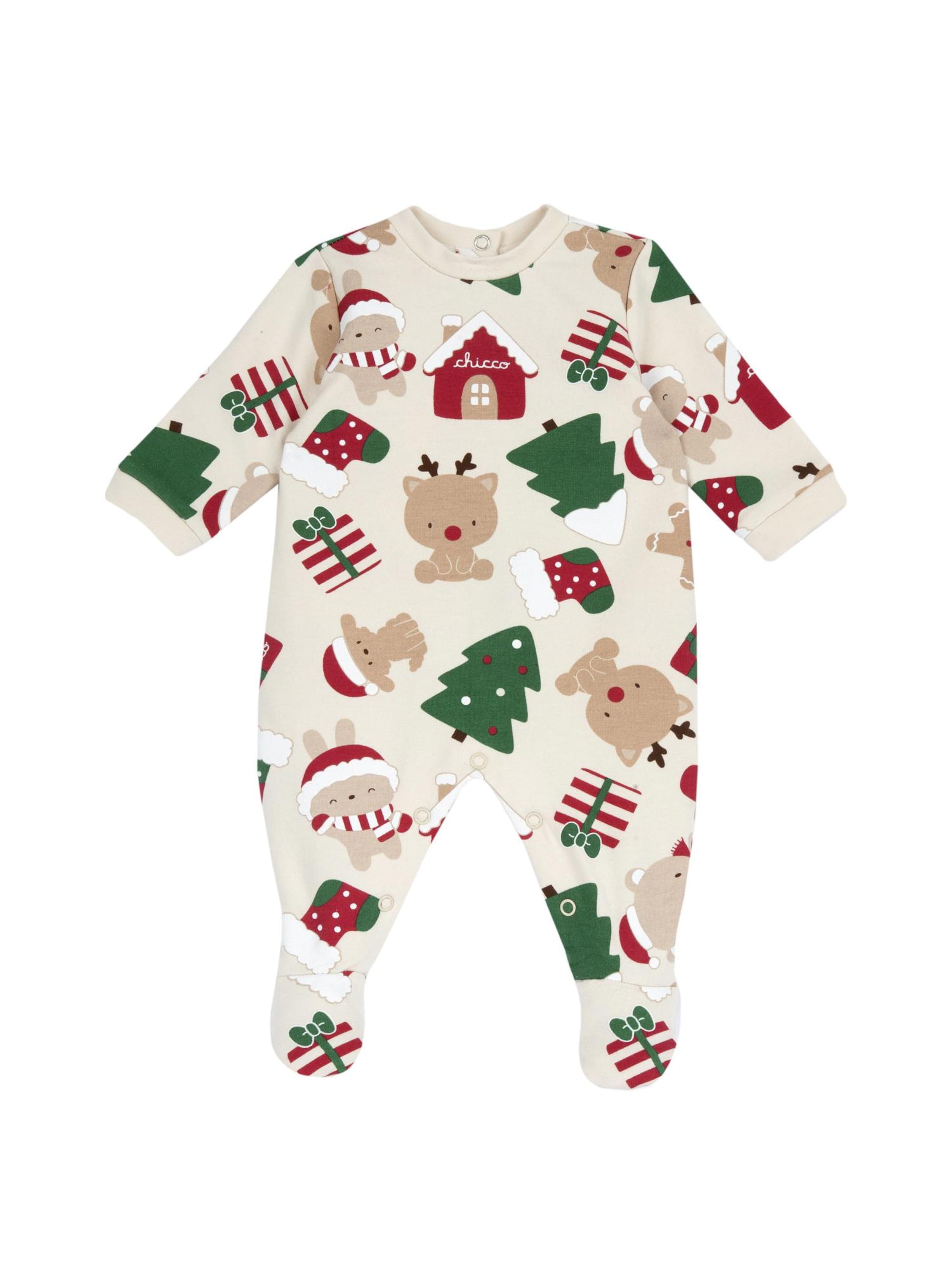 Chicco - Pijama em bege: frente