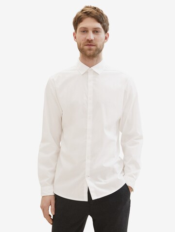 TOM TAILOR Regular Fit Skjorte i hvid
