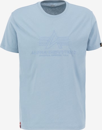 T-Shirt ALPHA INDUSTRIES en bleu : devant