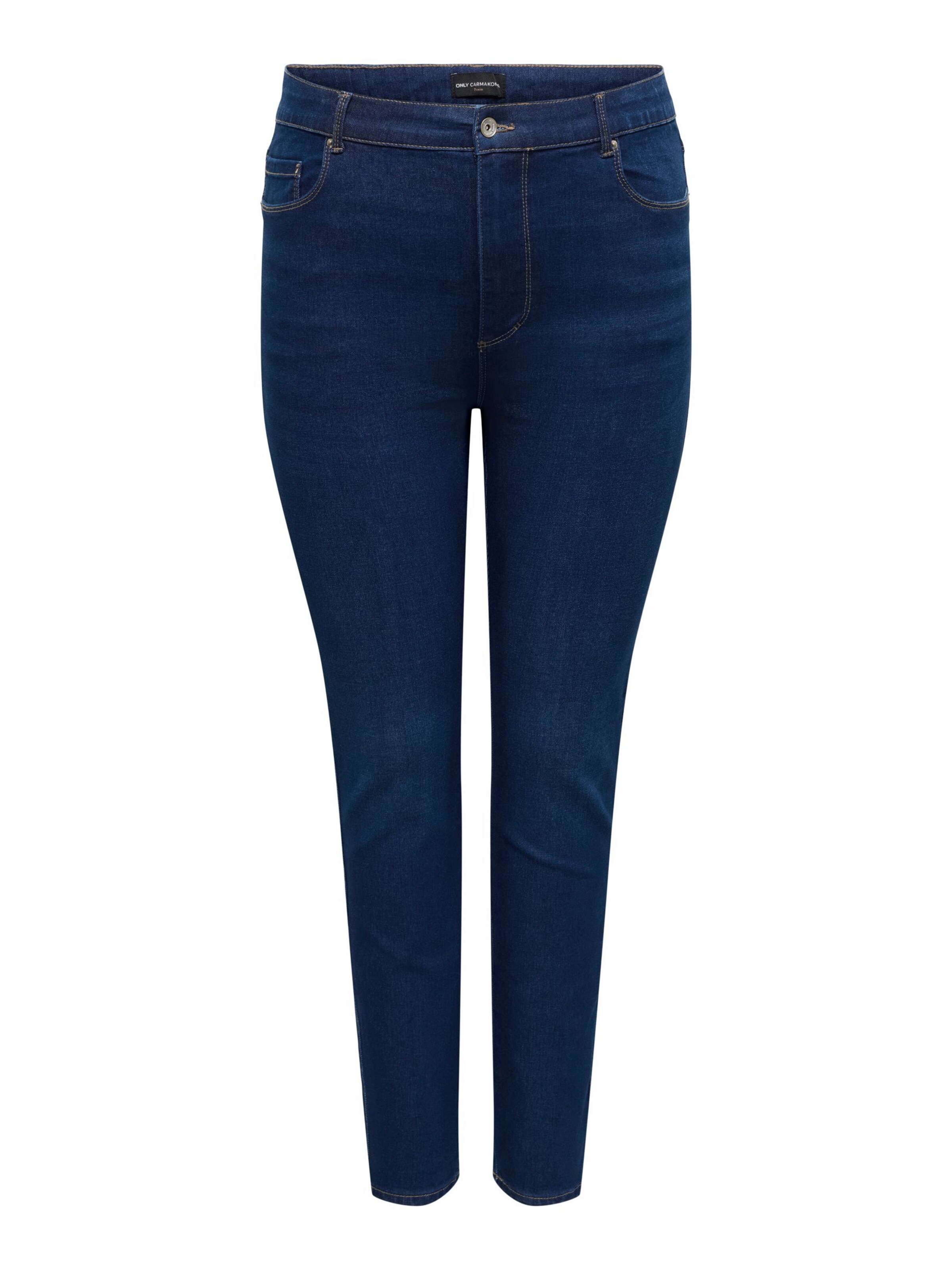 ONLY Carmakoma Skinny Jeans 'CARSnow' in Blauw: voorkant