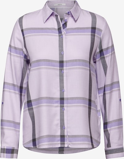 CECIL Bluse in helllila / dunkellila, Produktansicht