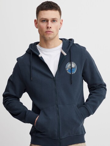 BLEND Zip-Up Hoodie in Blue: front