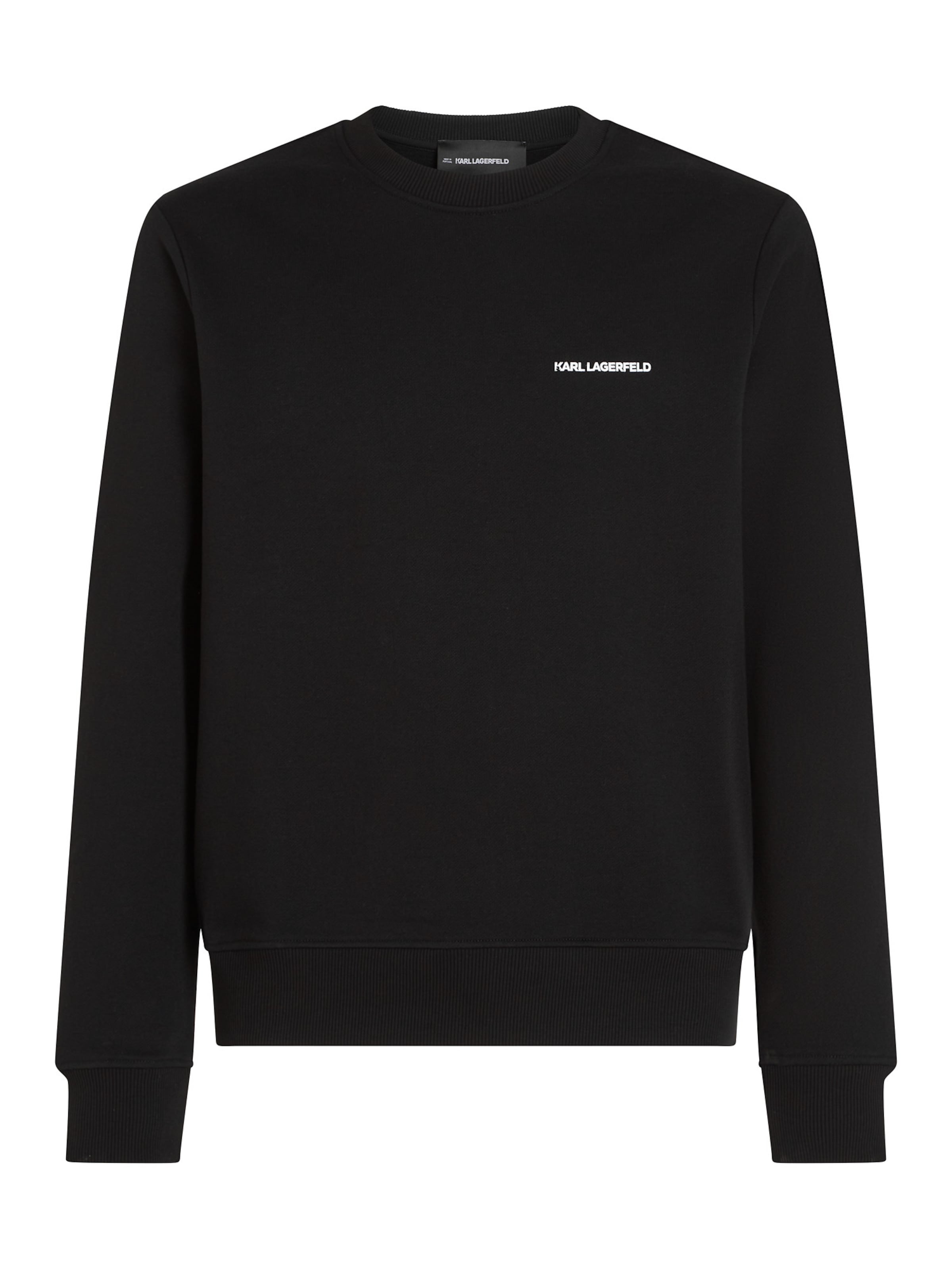 Sweat-shirt 'Rue St-Guillaume' Karl Lagerfeld en noir : devant
