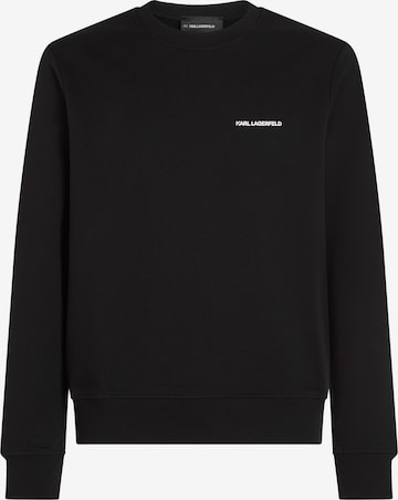 juoda Karl Lagerfeld Megztinis be užsegimo 'Rue St-Guillaume': priekis