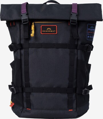 Doughnut Plecak 'Paratrooper Happy Camper' w kolorze czarny: przód