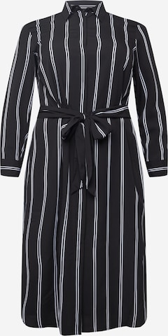 Robe-chemise 'RYNETTA' Lauren Ralph Lauren Plus en noir : devant