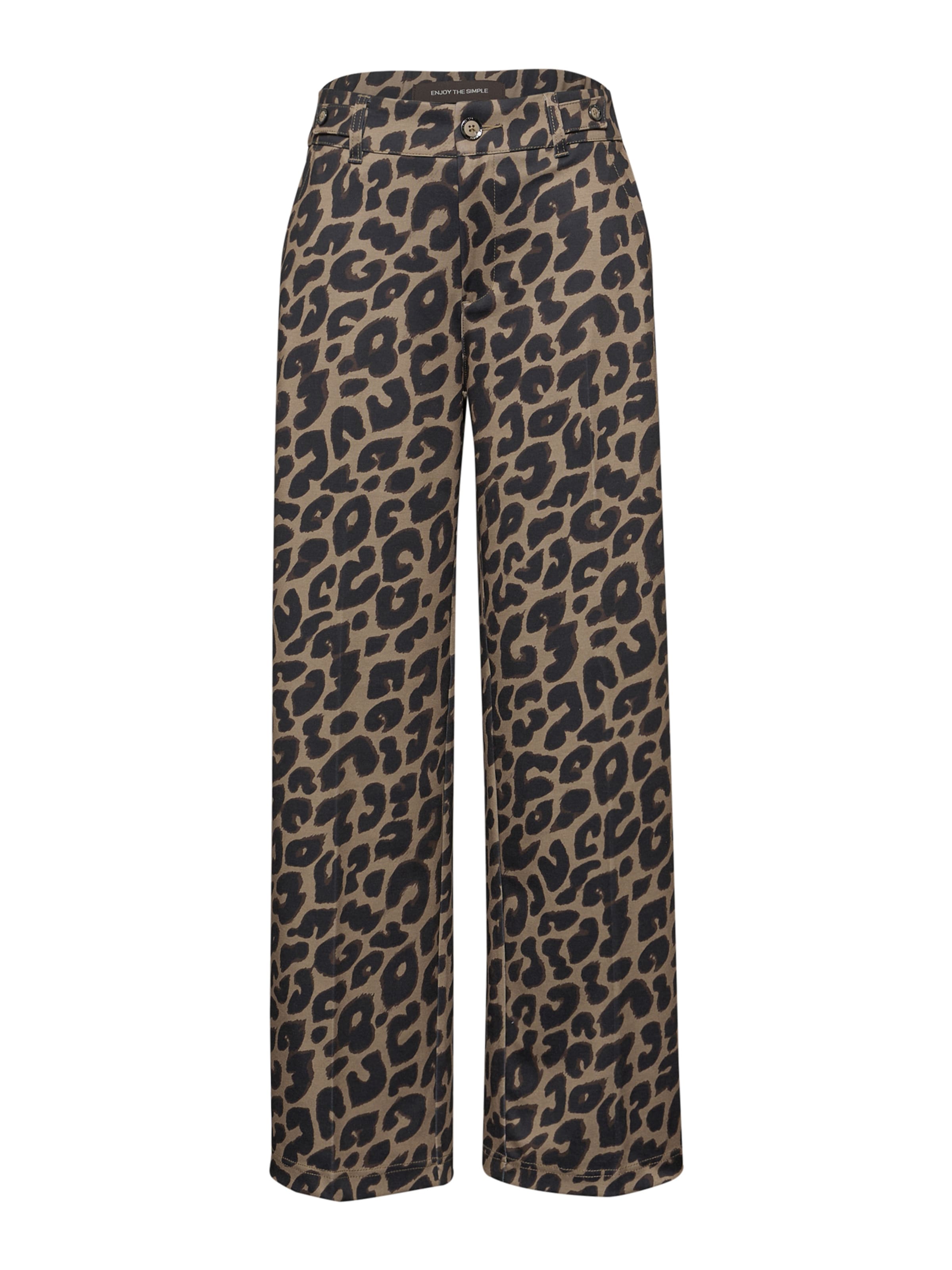 STREET ONE Zvonové kalhoty Kalhoty – hnědá: přední strana