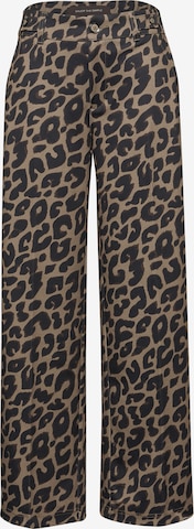 STREET ONE Широкий Штаны в Коричневый: спереди