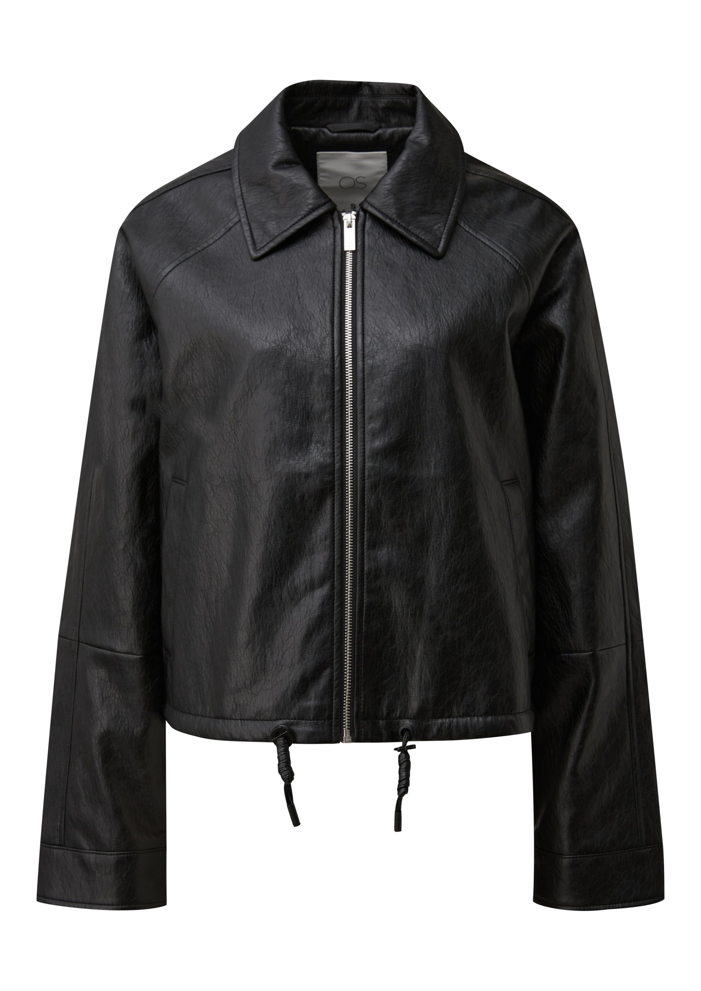 QS Jacke in Schwarz: Vorderseite