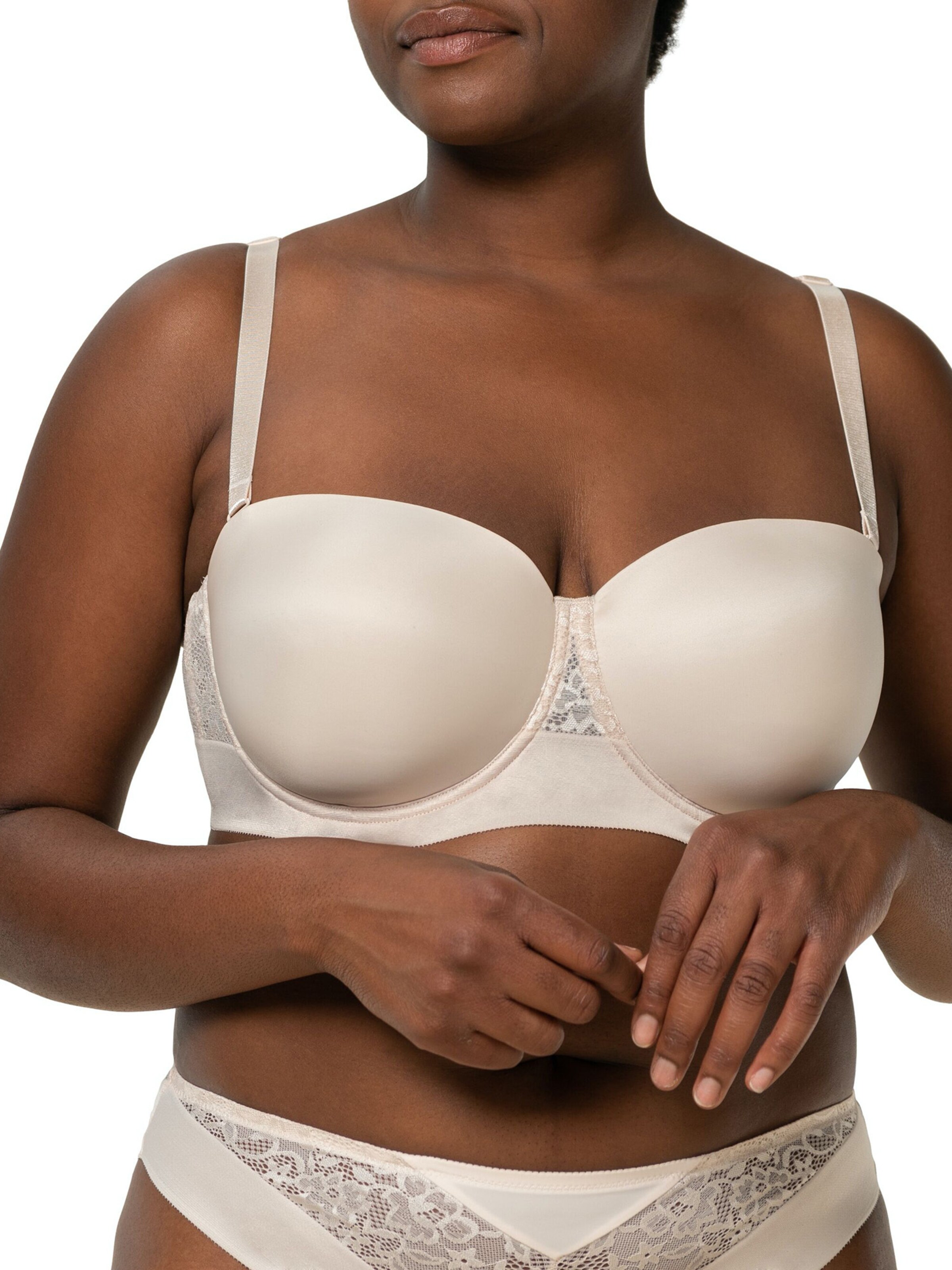 TRIUMPH T-shirt Bra ' Vivid Spotlight ' in Beige: front