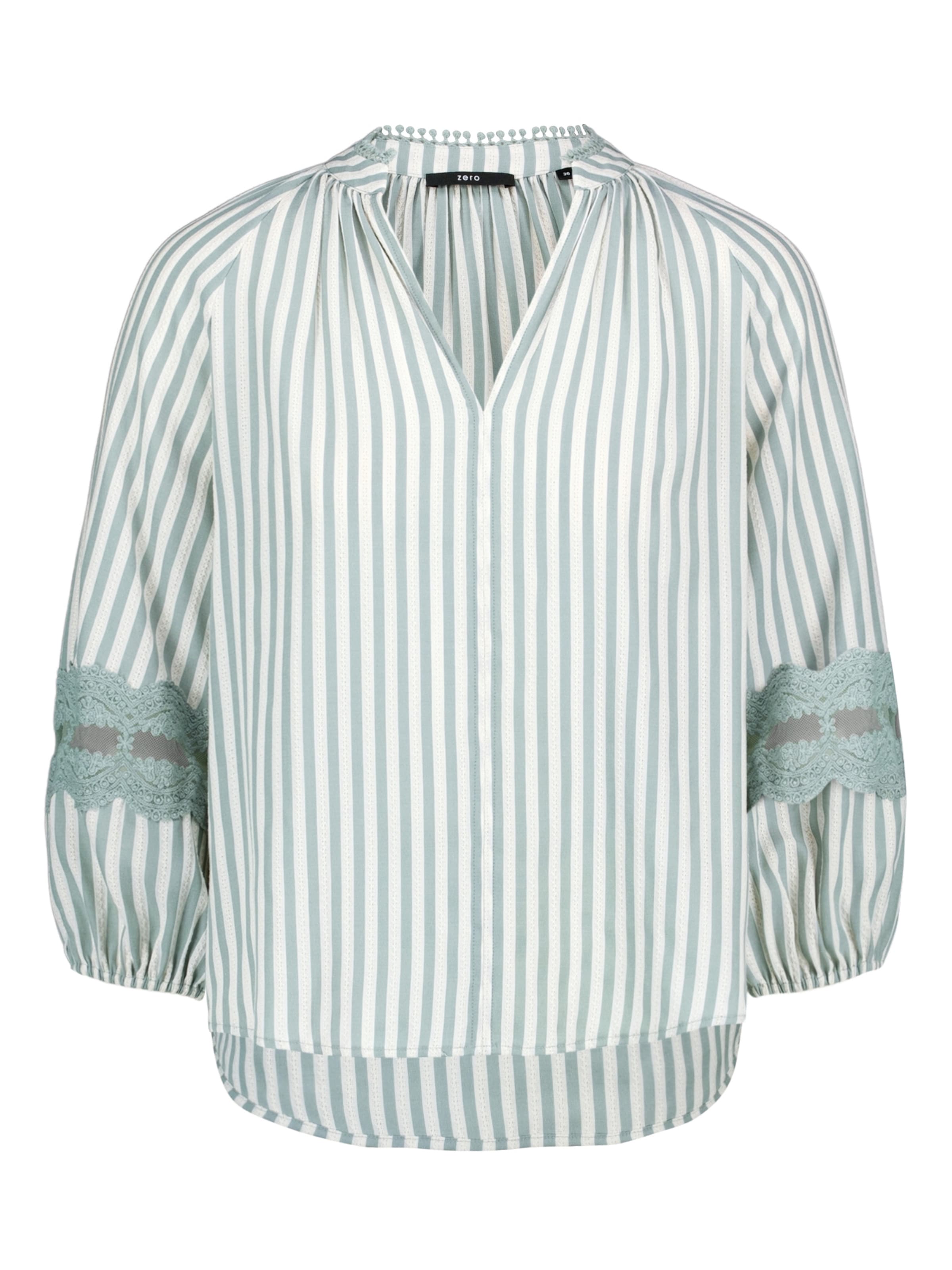 zero Schlupfbluse mit Streifen in Weiß: Vorderseite