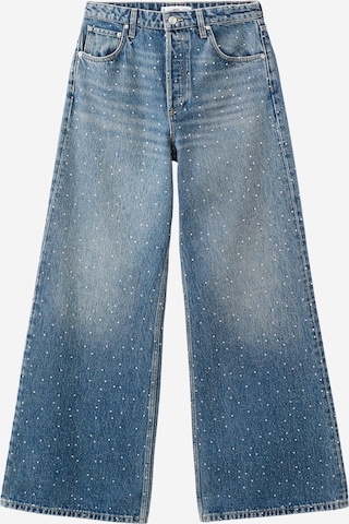 MANGOWide Leg/ Široke nogavice Traperice 'Caribe' - plava boja: prednji dio