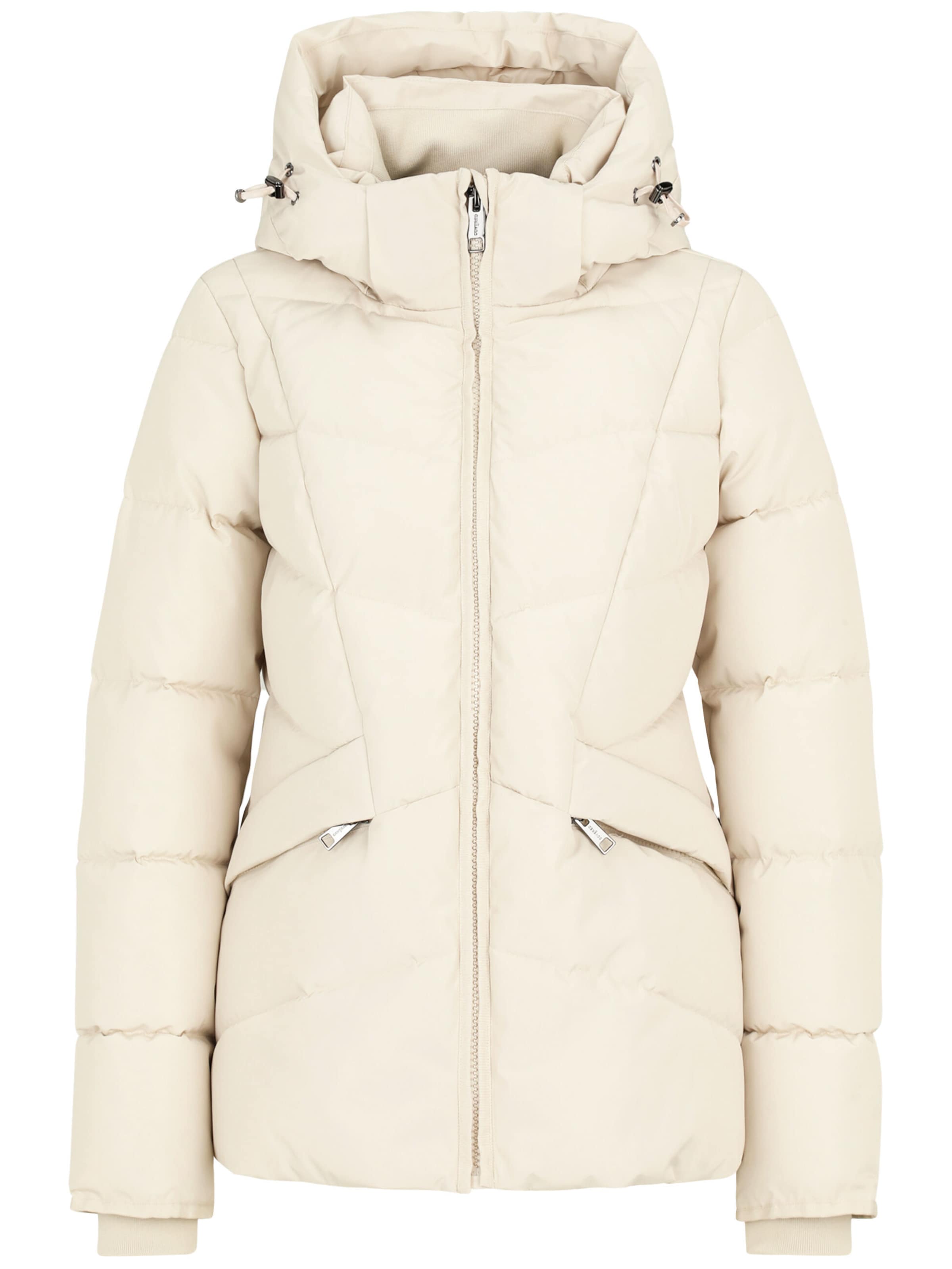 Covered Winterjas 'ANNA 2' in Beige: voorkant